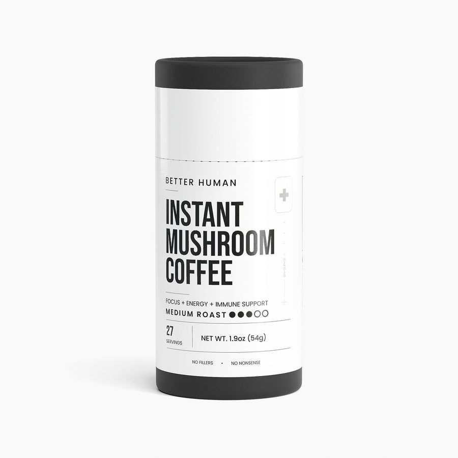 Mushroom Coffee, product photo on a white background.