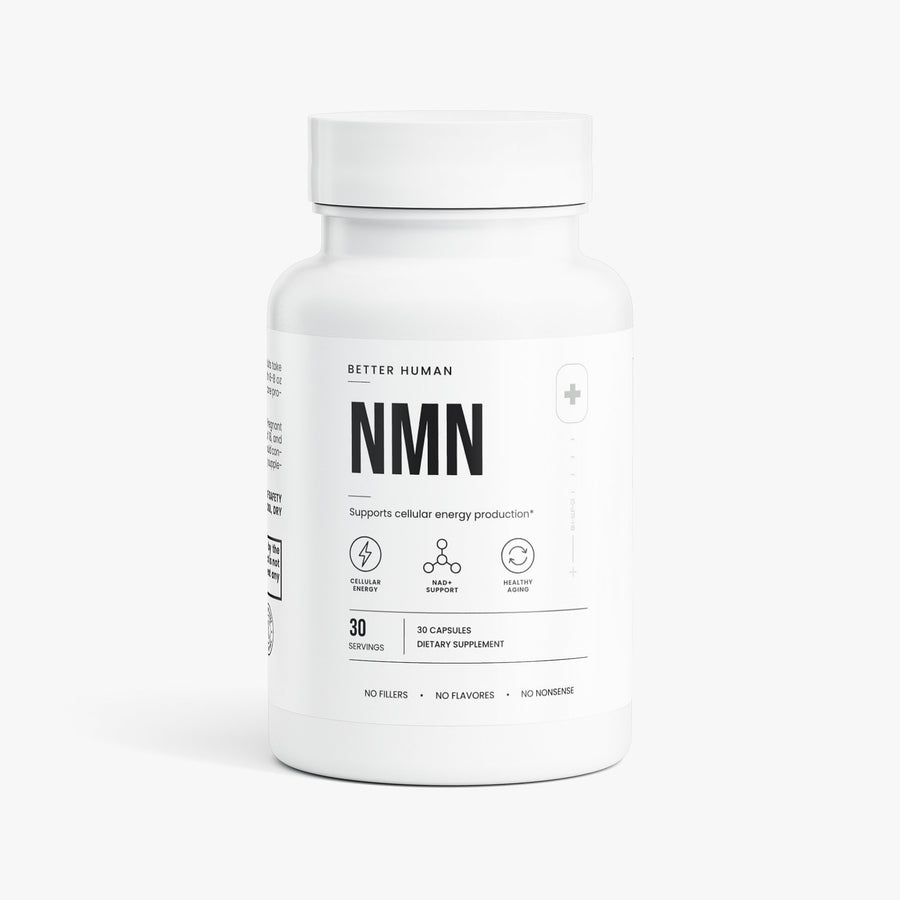 NMN Capsules, product photo on a white background.