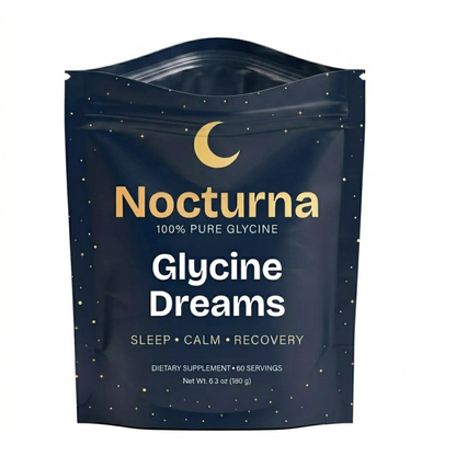 Glycine Sleep Supplement — product photo on a white background, angle view.