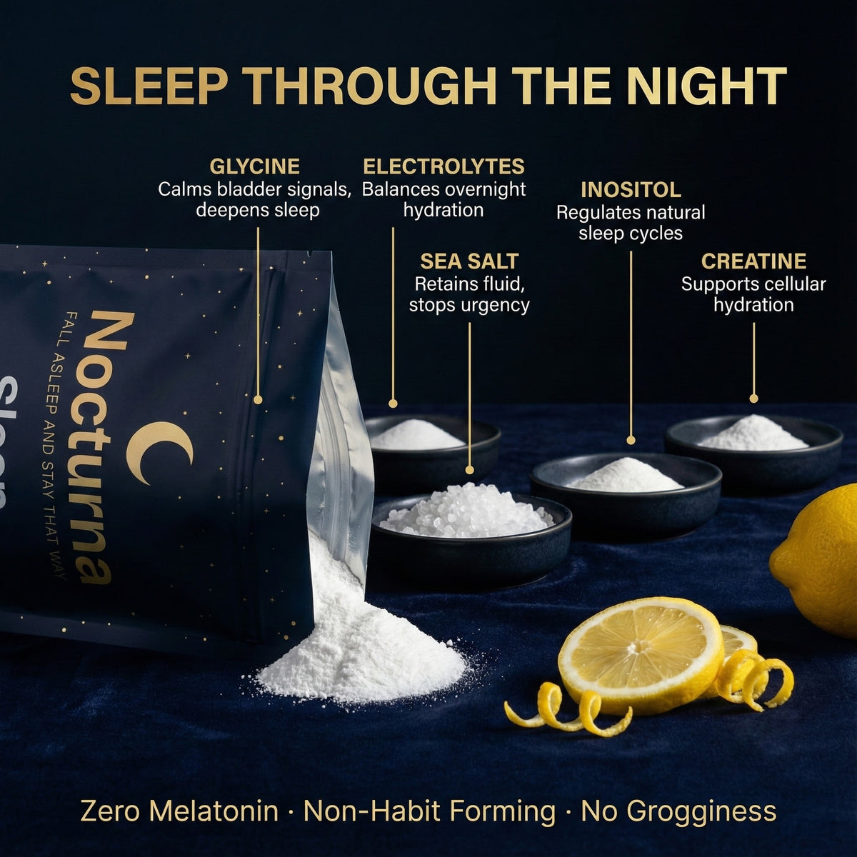 Sleep Support Formula #9 — feature highlight showing key product details.