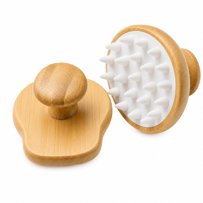 Bamboo Hair & Scalp Tools — Real Wood, Natural Bristles, 4 Styles