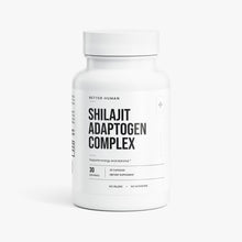 Shilajit Adaptogen Complex, product photo on a white background.