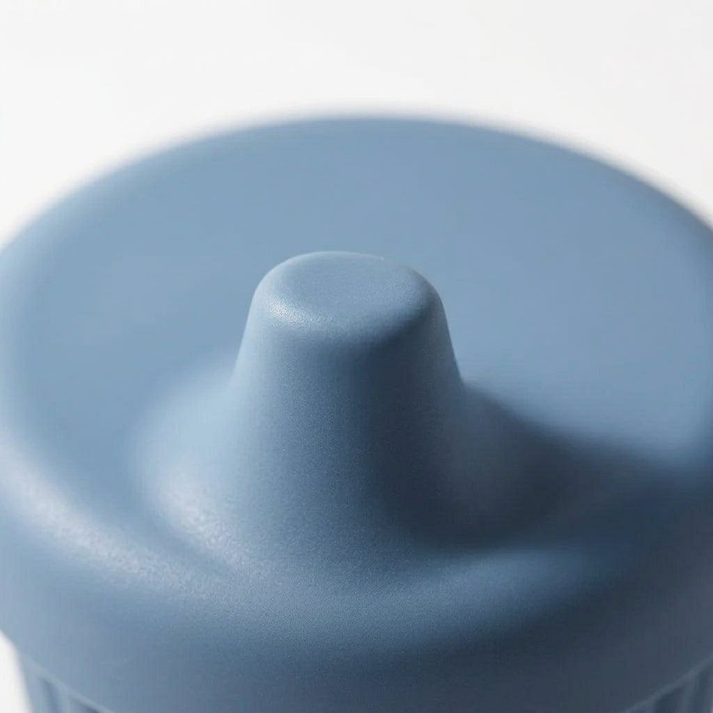 Silicone Sippy Cup — close-up detail view of the spill-resistant lid.