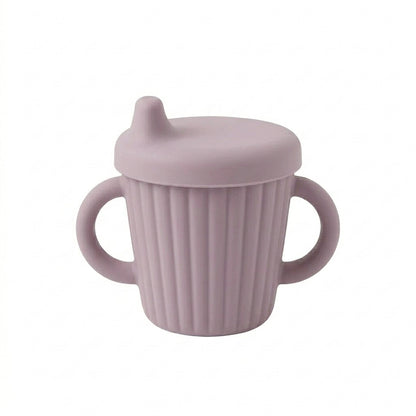 Silicone Sippy Cup — product photo on a white background, back view.