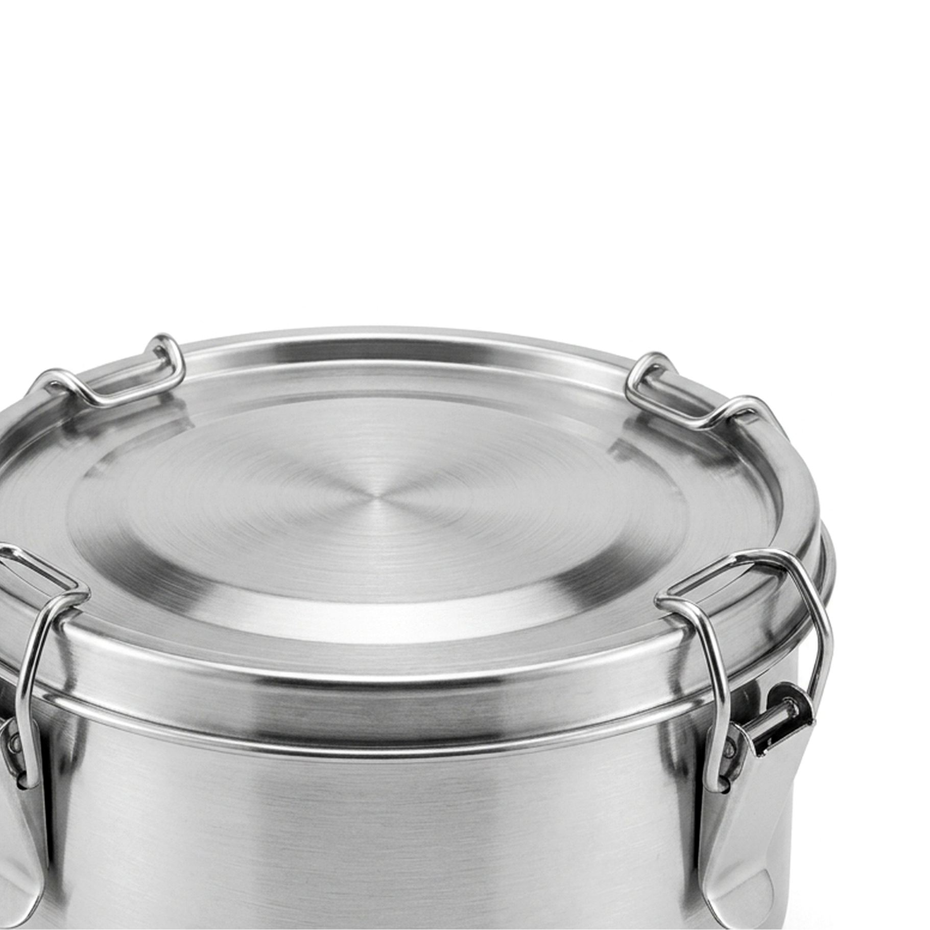 Steely Jade Pure Food Storage, 450ml size, close-up detail view from another angle.