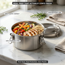 Steely Jade Pure Food Storage, lifestyle photo showing the product in use.