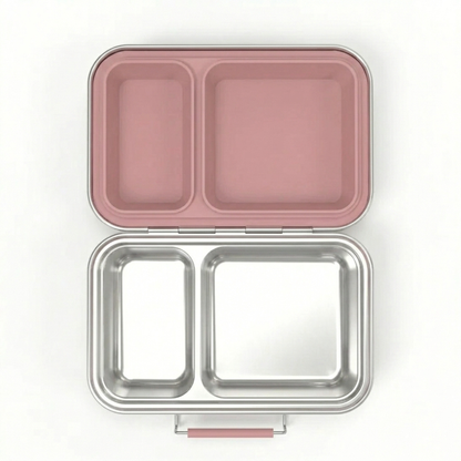 Stainless Steel Lunchbox — interior top-down view showing the compartments.