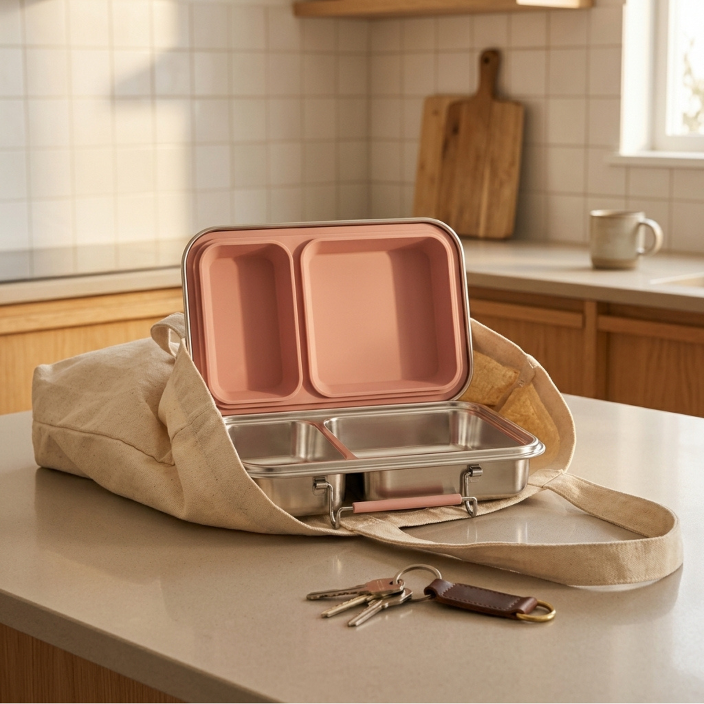 Stainless Steel Lunchbox — lifestyle photo showing the product in use.
