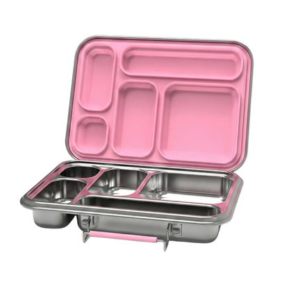 Stainless Steel Lunchbox — Penta Blush Pink, product photo on a white background.