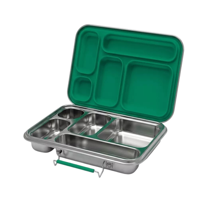 Stainless Steel Lunchbox — Penta Sage Green, product photo on a white background.