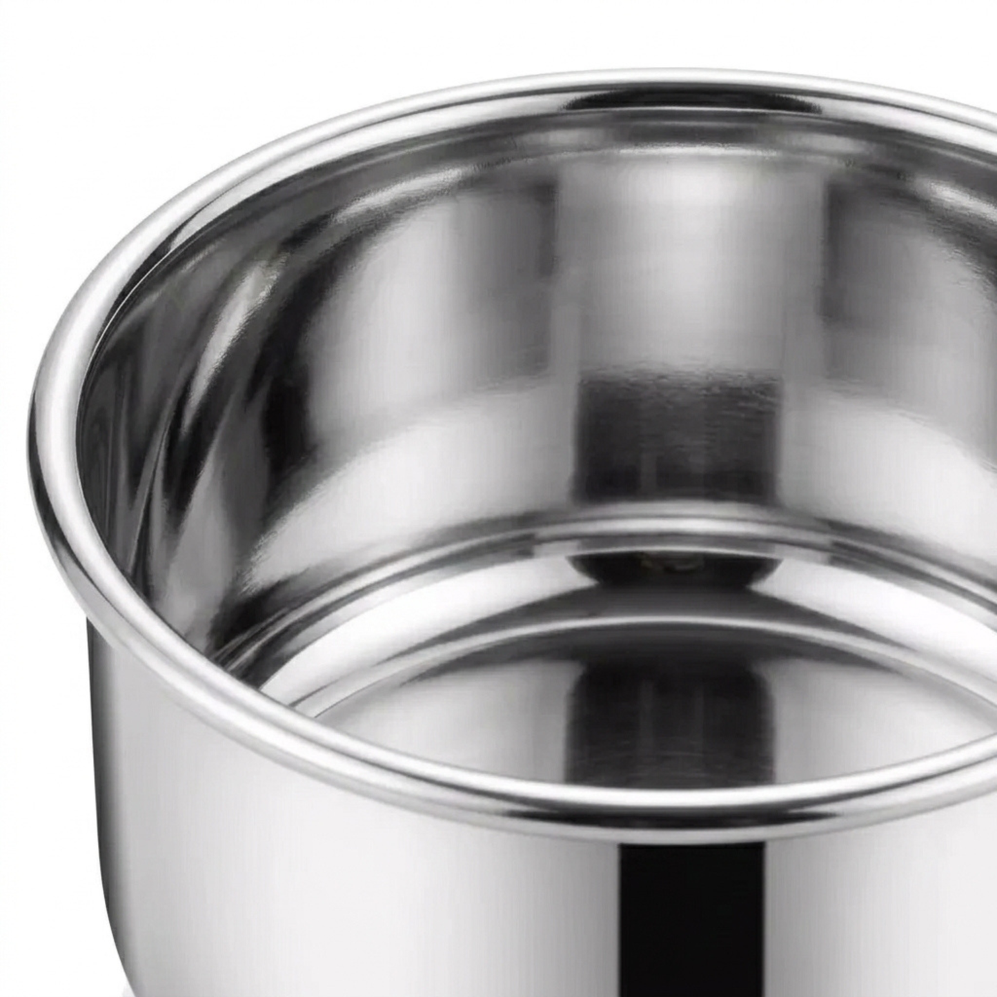 Stainless Steel Snack Containers — close-up detail view of the stainless steel body.