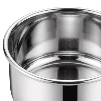 Stainless Steel Snack Containers — close-up detail view of the stainless steel body.
