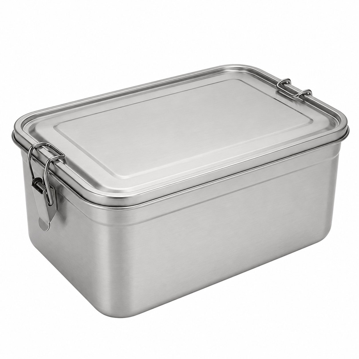 Steely Pure Food Storage, 2400ml size, product photo on a white background.