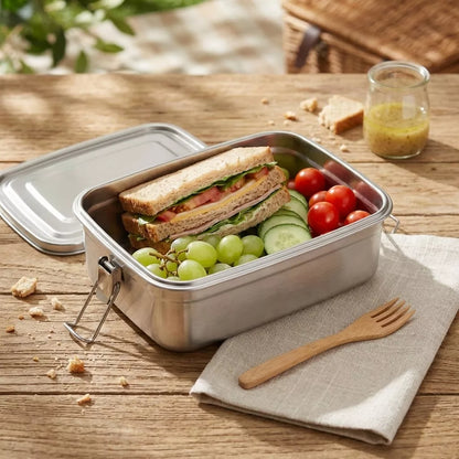 Steely Pure Food Storage, lifestyle photo showing the product in use.