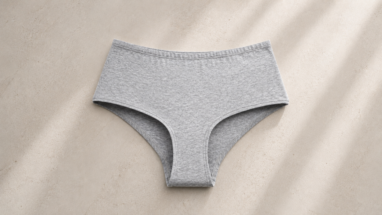 Women's Cotton Hipster Brief, front view product photo on a white background.